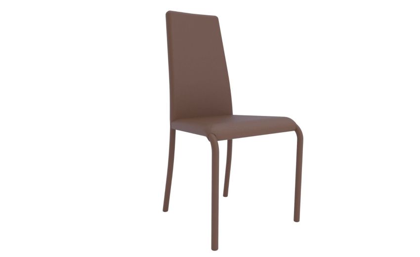 Elettra sedia imbottita in nabucco moka--Marrone-Pelle-96 cmx45 cm Elettra sedia imbottita in nabucco moka--Marrone-Pelle-96 cmx45 cm