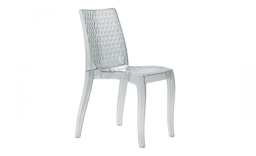 Enigma sedia in policarbonato trasparente-Impilabile-Trasparente-Policarbonato-84 cmx54 cm Enigma sedia in policarbonato trasparente-Impilabile-Trasparente-Policarbonato-84 cmx54 cm