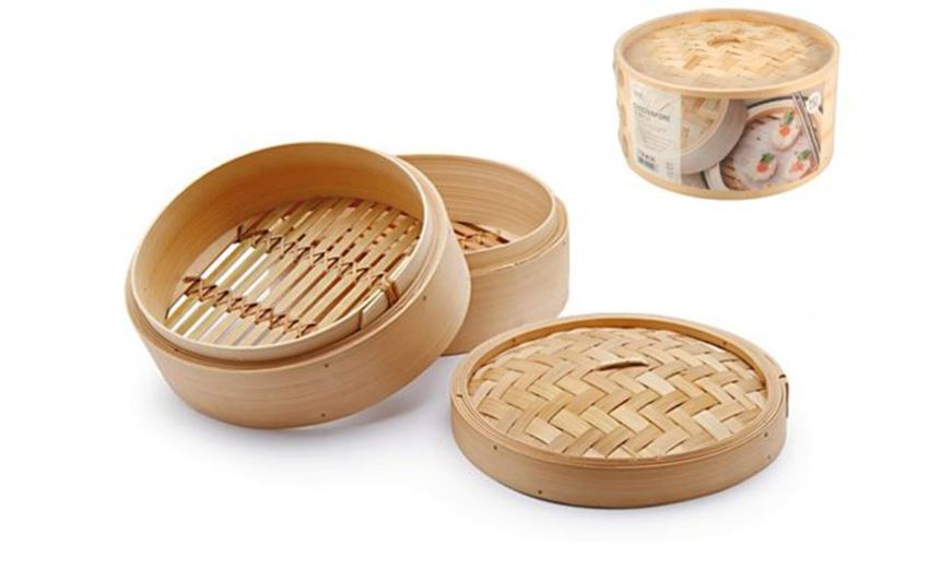 Bambu' cuoci vapore 3 pezzi 23 cm---Bamboo Bambu' cuoci vapore 3 pezzi 23 cm---Bamboo