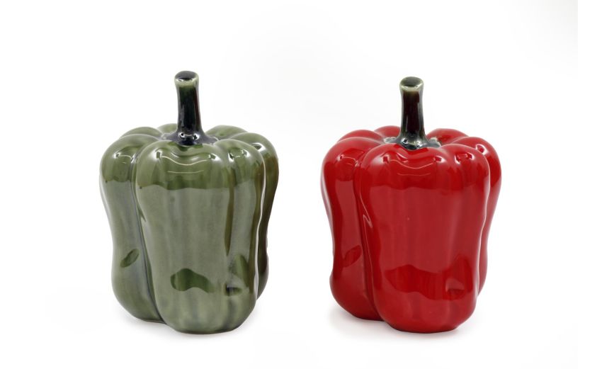 Decorazione peperone---Gres-12 cmx8 Decorazione peperone---Gres-12 cmx8