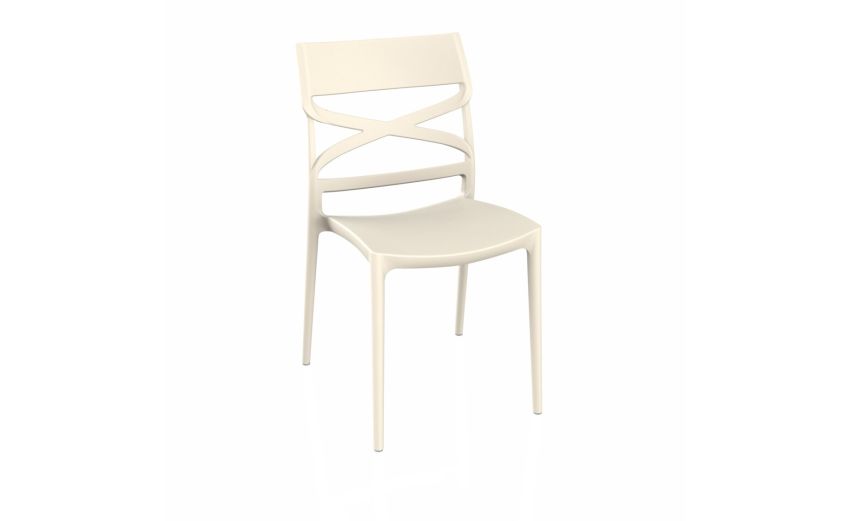 Gea sedia in polipropilene crema-Impilabile-Beige-Polipropilene-85 cmx45 cm Gea sedia in polipropilene crema-Impilabile-Beige-Polipropilene-85 cmx45 cm