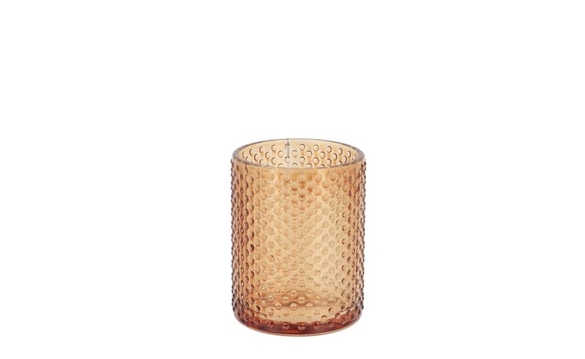 Fumè bicchiere bagno in vetro H10 cm--Arancione-Vetro Fumè bicchiere bagno in vetro H10 cm--Arancione-Vetro
