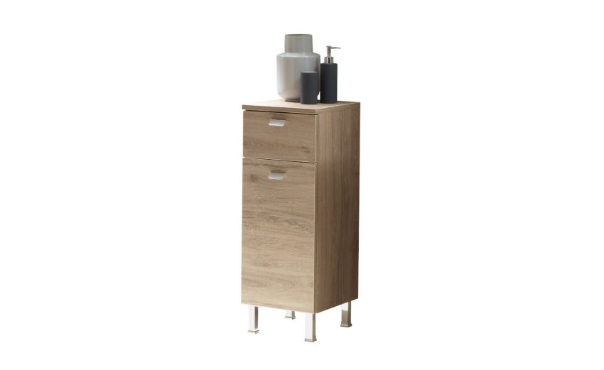 Ever base laterale rovere nabucco-1 anta e 1 cassetto-Legno scuro-Pannello-82 cmx30 cm Ever base laterale rovere nabucco-1 anta e 1 cassetto-Legno scuro-Pannello-82 cmx30 cm