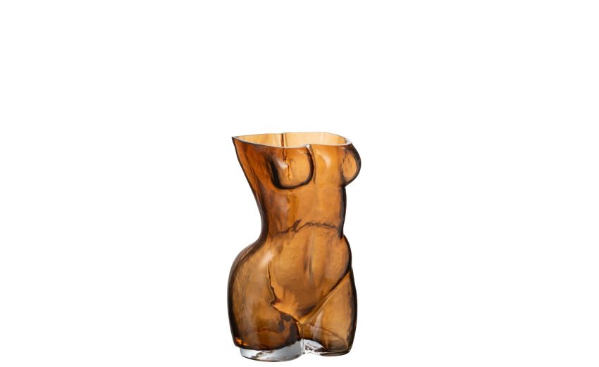 Vaso corpo in vetro marrone 27 Vaso corpo in vetro marrone 27