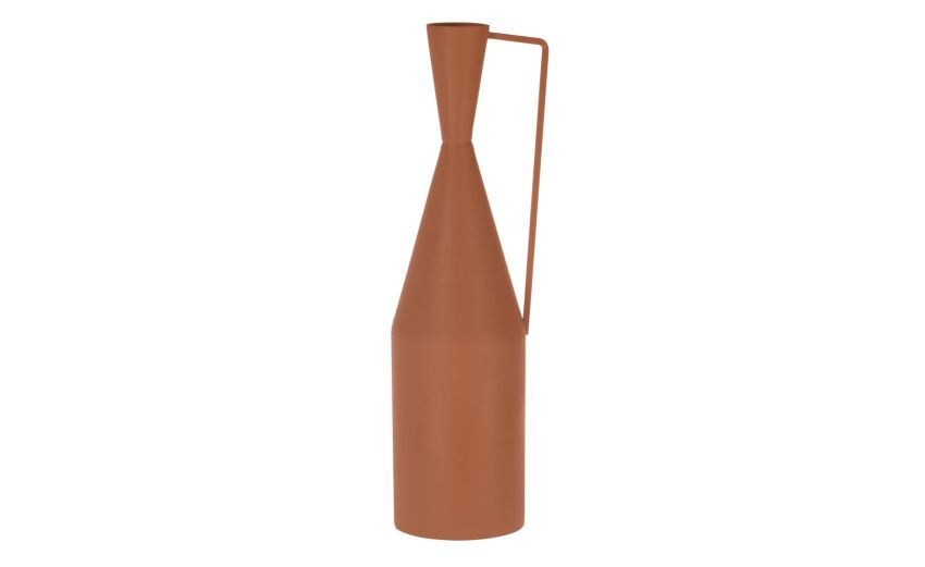 Miouski vaso in metallo color terracotta h49 cm--Marrone chiaro-Metallo Miouski vaso in metallo color terracotta h49 cm--Marrone chiaro-Metallo