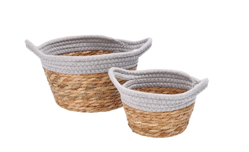 Lian cestino in fibra naturale Ø21xh13 cm---Fibra naturale Lian cestino in fibra naturale Ø21xh13 cm---Fibra naturale