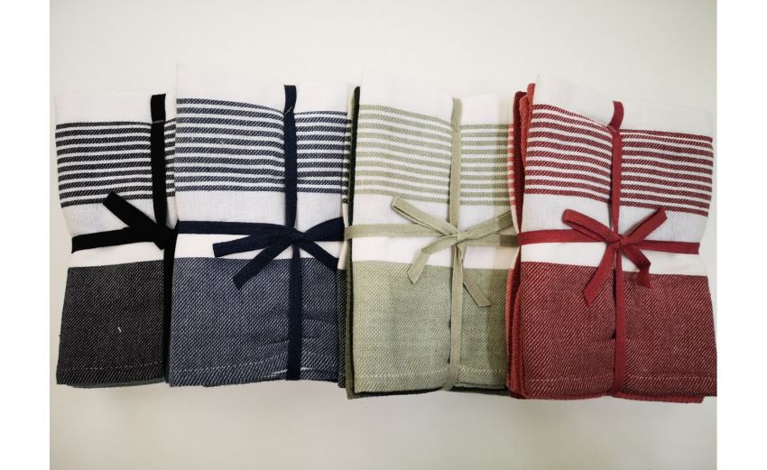 Belinda set strofinacci in 100% cotone 45x65 cm---100% Cotone-65 cmx45 cm Belinda set strofinacci in 100% cotone 45x65 cm---100% Cotone-65 cmx45 cm