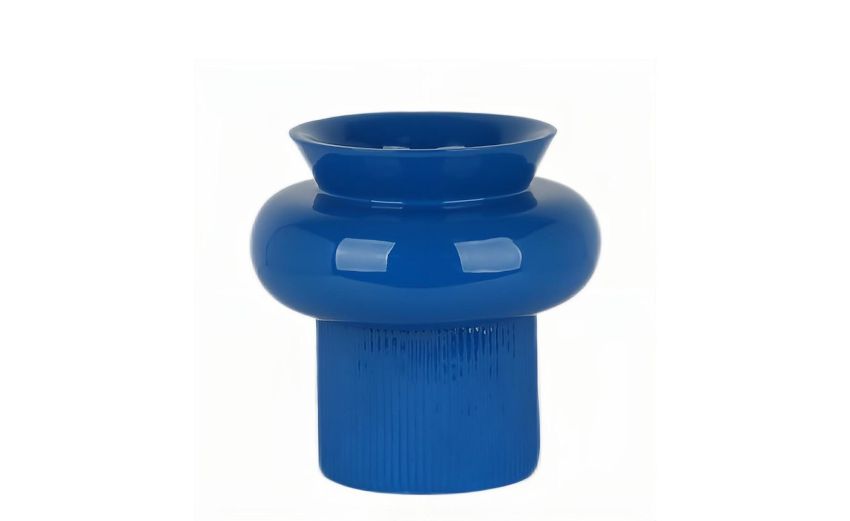 Prince vaso H26 cm in resina blu- -Blu-Resina Prince vaso H26 cm in resina blu- -Blu-Resina