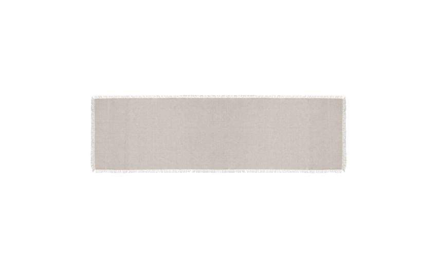 Maha runner in cotone bianco---Cotone-38 cmx140 cm Maha runner in cotone bianco---Cotone-38 cmx140 cm