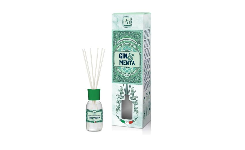 Profumatore gin e menta 125 ml--Azzurro-Vetro Profumatore gin e menta 125 ml--Azzurro-Vetro