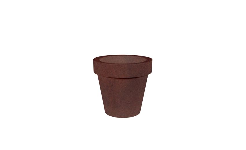 Magnolia vaso in polietilene bronzo Ø43 cm--Marrone-Polietilene Magnolia vaso in polietilene bronzo Ø43 cm--Marrone-Polietilene