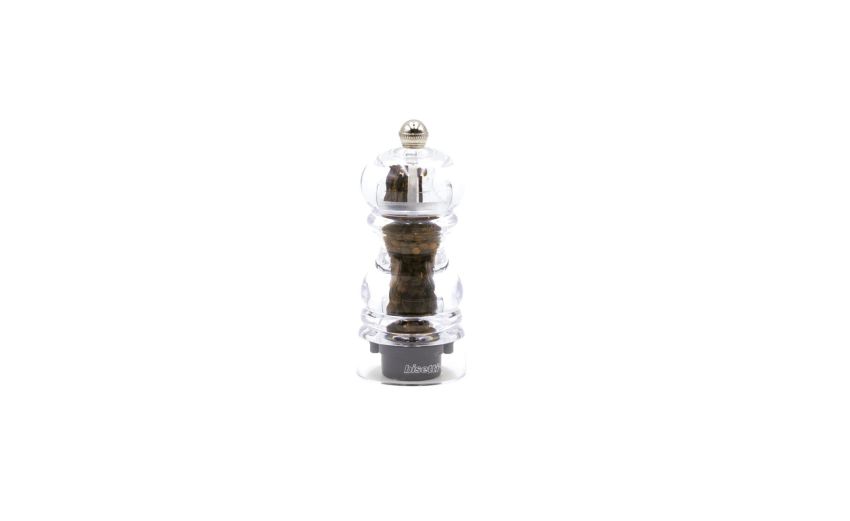 Bisetti Milano macina pepe trasparente h12 cm--Trasparente-Acrilico Bisetti Milano macina pepe trasparente h12 cm--Trasparente-Acrilico