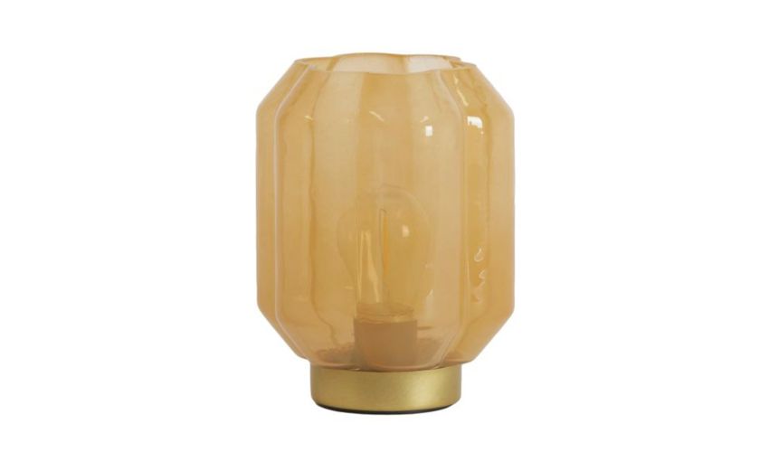 Yvias lampada LED da tavolo in vetro arancio h16 cm--Arancione-Vetro Yvias lampada LED da tavolo in vetro arancio h16 cm--Arancione-Vetro