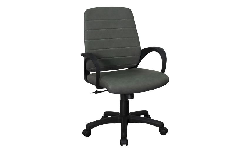 Loris sedia ufficio imbottita nero/grigia-Elevazione a gas-Grigio-Metallo-89 cmx61.5 cm Loris sedia ufficio imbottita nero/grigia-Elevazione a gas-Grigio-Metallo-89 cmx61.5 cm