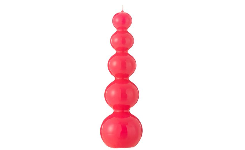 Candela zucca fucsia --Fucsia-Cera Candela zucca fucsia --Fucsia-Cera