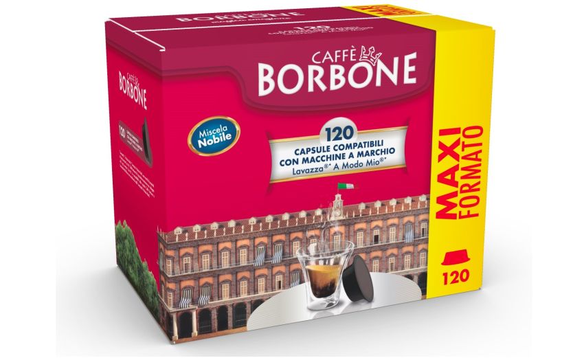 Borbone Box 120 Capsule Caffè miscela Nobile -compatibili Lavazza A Modo Mio Borbone Box 120 Capsule Caffè miscela Nobile -compatibili Lavazza A Modo Mio