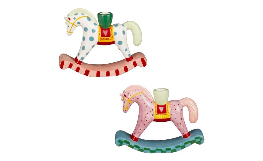 Rockinghorse porta candela--Multicolore-Dolomite Rockinghorse porta candela--Multicolore-Dolomite