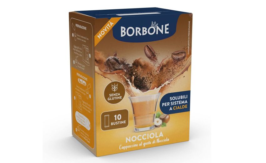 Borbone Preparato solubile per bevanda al gusto di cappuccino e nocciola-10 stick Borbone Preparato solubile per bevanda al gusto di cappuccino e nocciola-10 stick