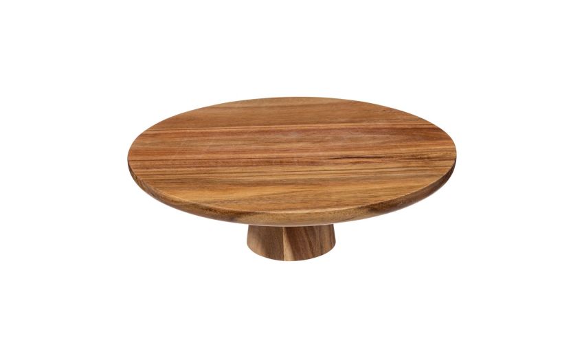 Alzata in legno di acacia Ø28 cm--Legno naturale-Legno Alzata in legno di acacia Ø28 cm--Legno naturale-Legno