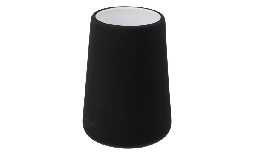 Baton bicchiere bagno in ceramica nero h11 Baton bicchiere bagno in ceramica nero h11
