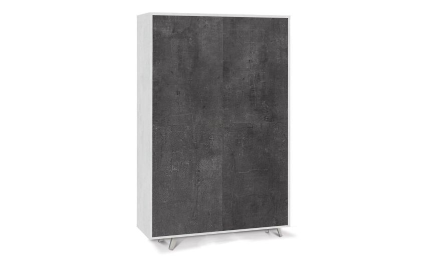 Divina madia alta 4 ante ossido bianco/ossido nero--Nero-Pannello melaminico-169 cmx108 cm Divina madia alta 4 ante ossido bianco/ossido nero--Nero-Pannello melaminico-169 cmx108 cm