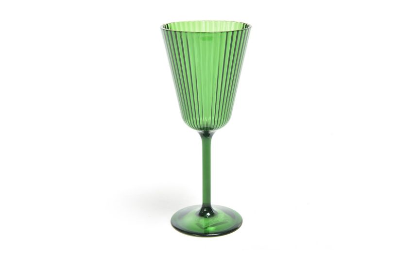 Bicchiere da vino flute Lys verde---Polistirene Bicchiere da vino flute Lys verde---Polistirene