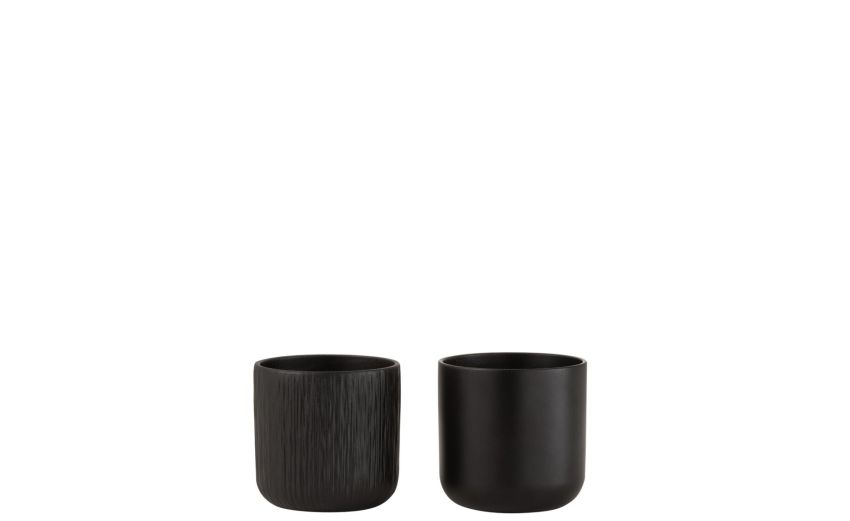 Porta vaso black in ceramica Ø11 Porta vaso black in ceramica Ø11