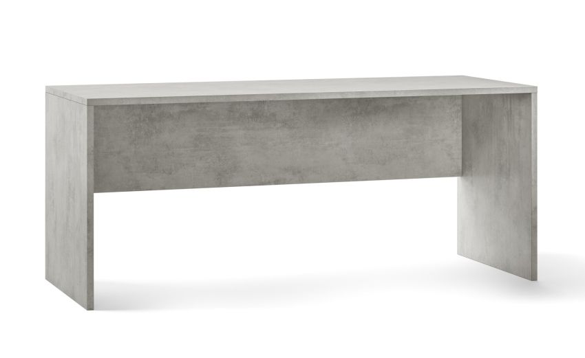 Work scrivania ufficio colore cemento-Misure L180 x P69 x H76 cm-Grigio-Melaminico-76 cmx180 cm Work scrivania ufficio colore cemento-Misure L180 x P69 x H76 cm-Grigio-Melaminico-76 cmx180 cm