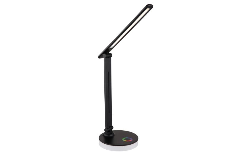 Geraldo lampada scrivania RGB LED--Nero-Plastica-50 cmx28 cm