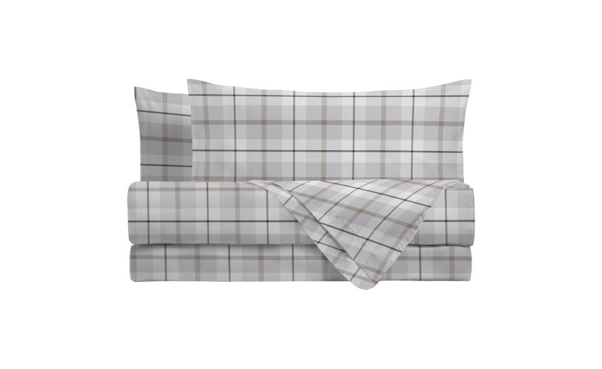 Chardonnay completo letto singolo grigio--Grigio-100% Cotone-Singolo Chardonnay completo letto singolo grigio--Grigio-100% Cotone-Singolo