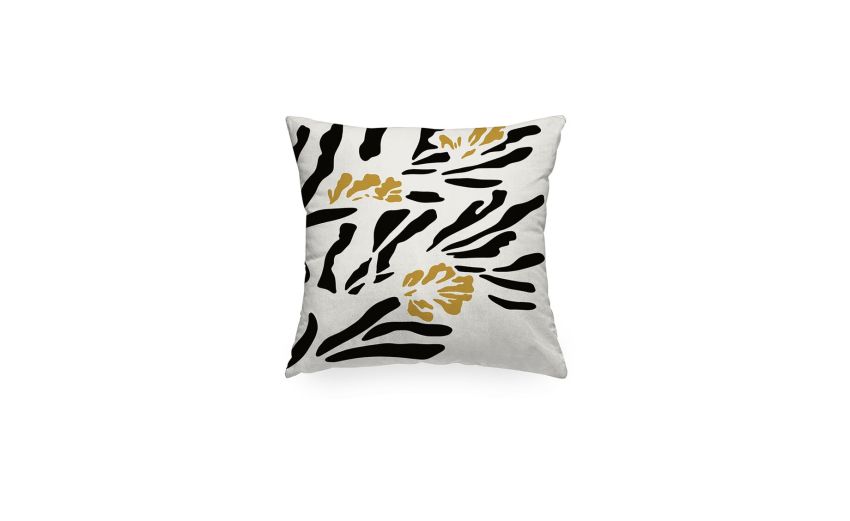 Moma cuscino motivo fiore bianco e nero 48x48 cm--Multicolore-100% Poliestere-48 cmx48 cm Moma cuscino motivo fiore bianco e nero 48x48 cm--Multicolore-100% Poliestere-48 cmx48 cm