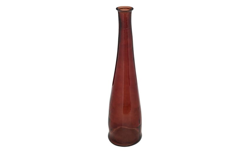Uly vaso Bottle in vetro riciclato Bordeaux h80 cm --Ambra-Vetro Uly vaso Bottle in vetro riciclato Bordeaux h80 cm --Ambra-Vetro