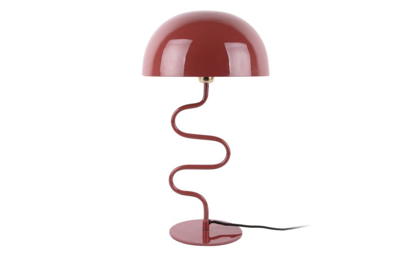 Waved twist lampada da tavolo in metallo rossa h54 cm--Rosso-Metallo Waved twist lampada da tavolo in metallo rossa h54 cm--Rosso-Metallo