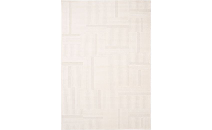 Lego tappeto panna con geometrie 200x290 cm--Bianco-Polipropilene-290 cmx200 cm Lego tappeto panna con geometrie 200x290 cm--Bianco-Polipropilene-290 cmx200 cm