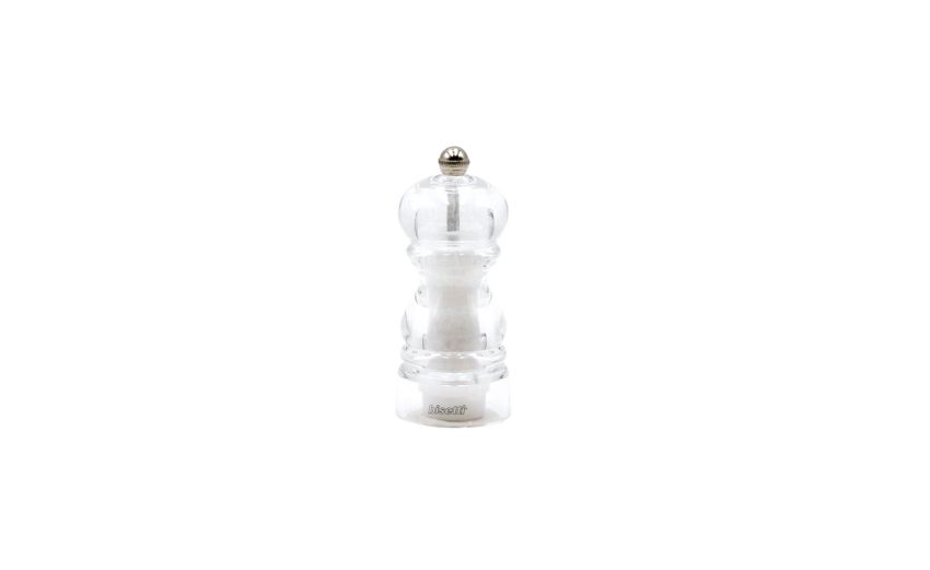Bisetti Milano macina sale trasparente h12 cm--Trasparente-Acrilico Bisetti Milano macina sale trasparente h12 cm--Trasparente-Acrilico