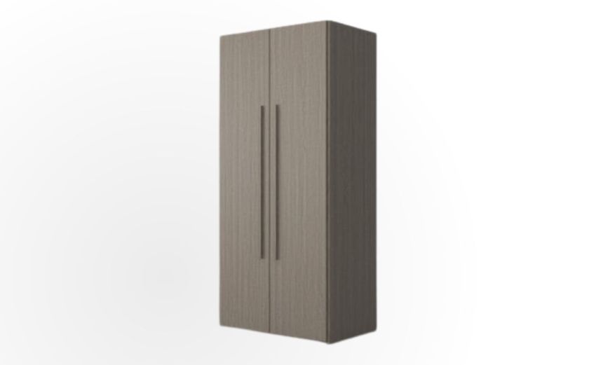 Cabrio armadio 2 ante L.95-L.64xP.62xH.208-Legno scuro-Pannello ecologico-208 cmx95 cm Cabrio armadio 2 ante L.95-L.64xP.62xH.208-Legno scuro-Pannello ecologico-208 cmx95 cm