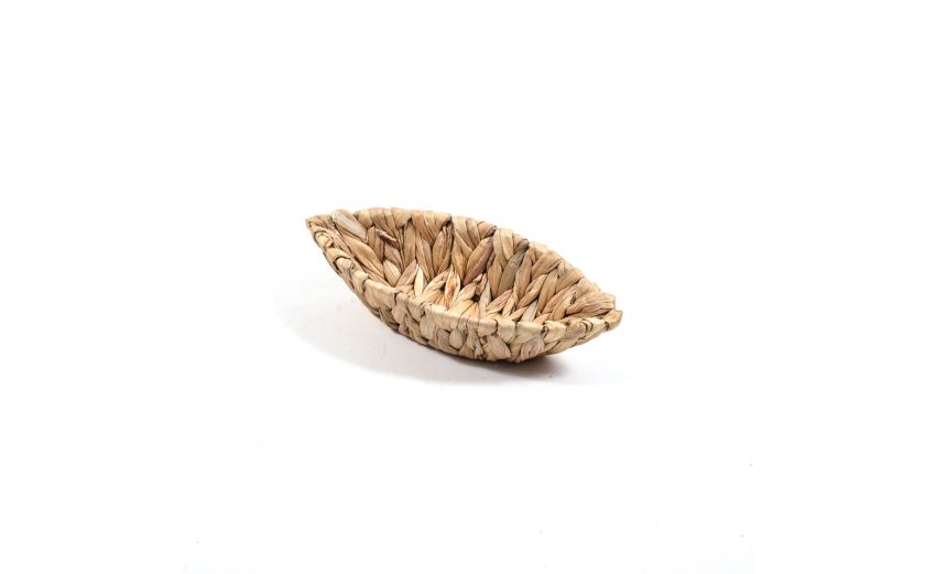 Cestino barca banano intrecciato 30x14 cm--Marrone chiaro Cestino barca banano intrecciato 30x14 cm--Marrone chiaro
