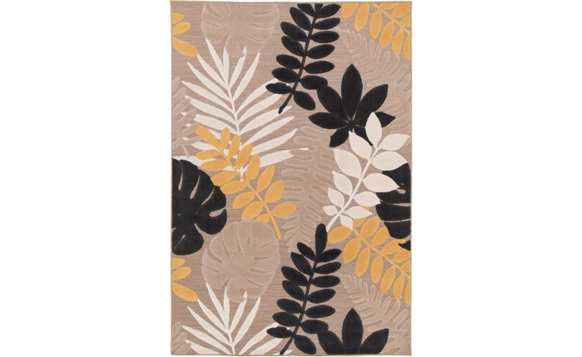 Glam tappeto foliage beige e giallo 160x230 cm--Multicolore-Polipropilene-230 cmx160 cm Glam tappeto foliage beige e giallo 160x230 cm--Multicolore-Polipropilene-230 cmx160 cm