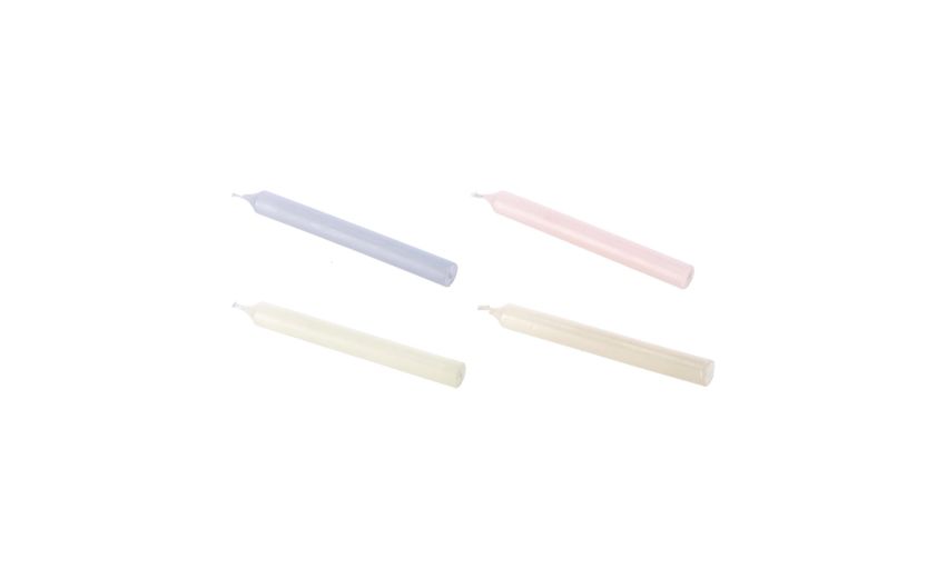 Set 6 candele h19 cm-Assortite in 6 colori--Cera Set 6 candele h19 cm-Assortite in 6 colori--Cera