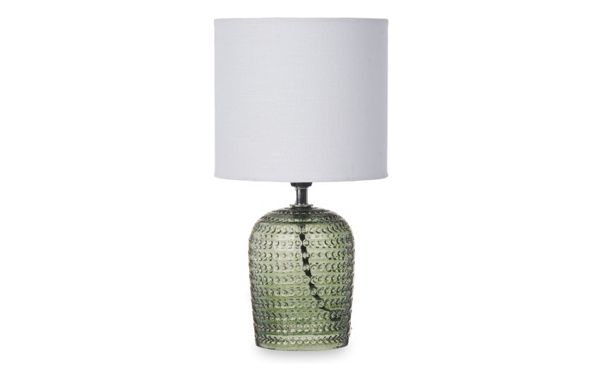 Lampada in vetro a pois verdi H31 cm--Verde-Vetro Lampada in vetro a pois verdi H31 cm--Verde-Vetro