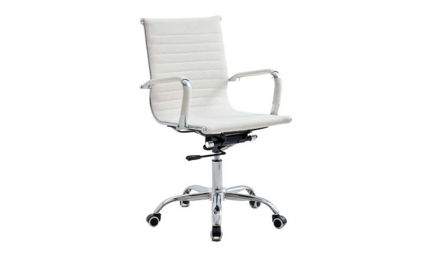 Akka2 poltrona presidenziale bianca-Elevazione a gas-Bianco-Metallo-97 cmx60 cm Akka2 poltrona presidenziale bianca-Elevazione a gas-Bianco-Metallo-97 cmx60 cm