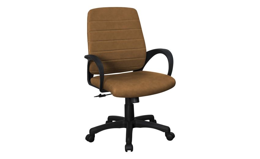Loris sedia ufficio imbottita nero/marrone-Elevazione a gas-Marrone-Tessuto-89 cmx61.5 cm Loris sedia ufficio imbottita nero/marrone-Elevazione a gas-Marrone-Tessuto-89 cmx61.5 cm