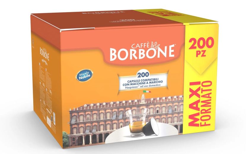 Borbone Box 200 Capsule caffè miscela Nobile-compatibili Nespresso Borbone Box 200 Capsule caffè miscela Nobile-compatibili Nespresso