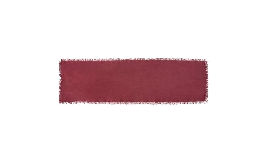 Maha runner in cotone rosso---Cotone-38 cmx140 cm Maha runner in cotone rosso---Cotone-38 cmx140 cm