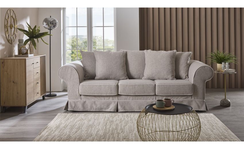 Tenerife divano 3 posti maxi beige e panna--Beige-Tessuto-90 cmx245 cm Tenerife divano 3 posti maxi beige e panna--Beige-Tessuto-90 cmx245 cm