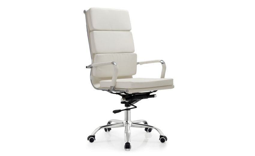 Mito2 poltrona presidenziale cromata bianca-Elevazione a gas-Bianco-Metallo-107 Mito2 poltrona presidenziale cromata bianca-Elevazione a gas-Bianco-Metallo-107