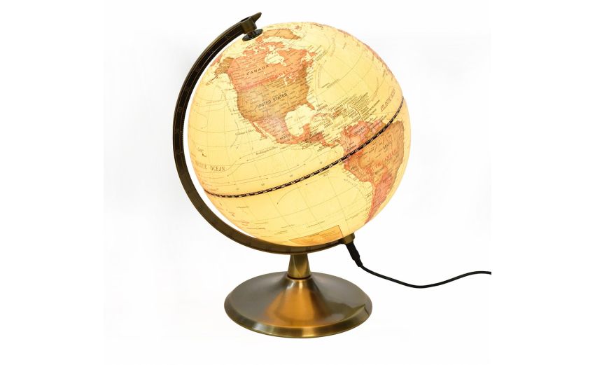 Mappamondo con luce Led giallo --Giallo--29 cmx20 cm Mappamondo con luce Led giallo --Giallo--29 cmx20 cm