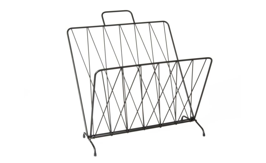 Portariviste diamond in metallo nero--Nero-Metallo-45 cmx40 cm Portariviste diamond in metallo nero--Nero-Metallo-45 cmx40 cm
