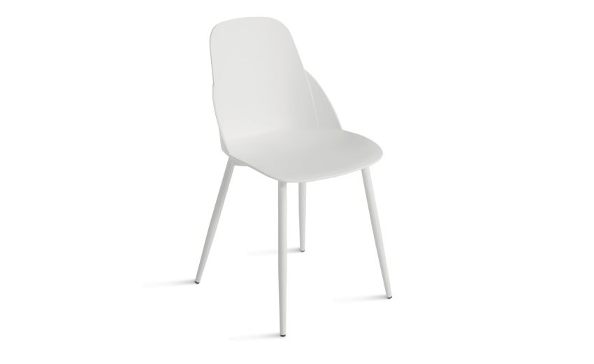 Cloe sedia in metallo e polipropilene bianca--Bianco-Polipropilene-82 cmx44 cm Cloe sedia in metallo e polipropilene bianca--Bianco-Polipropilene-82 cmx44 cm