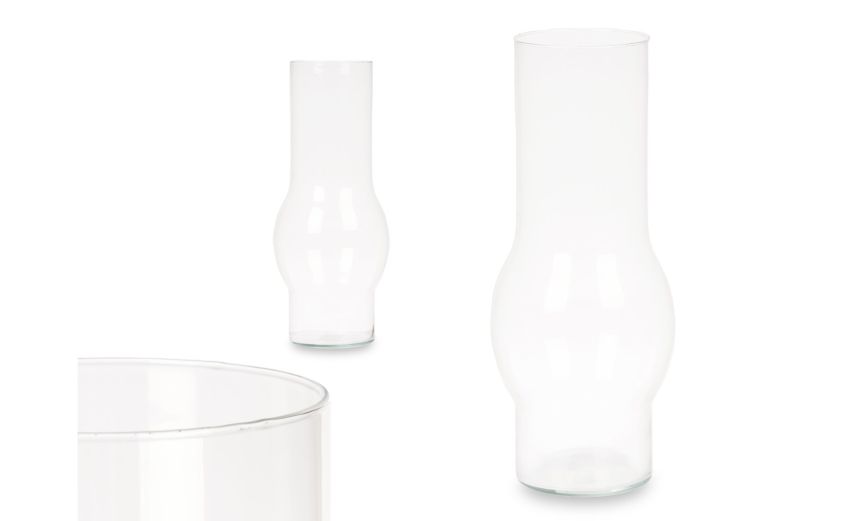 Vaso sfera alta in vetro trasparente--Trasparente-Vetro Vaso sfera alta in vetro trasparente--Trasparente-Vetro